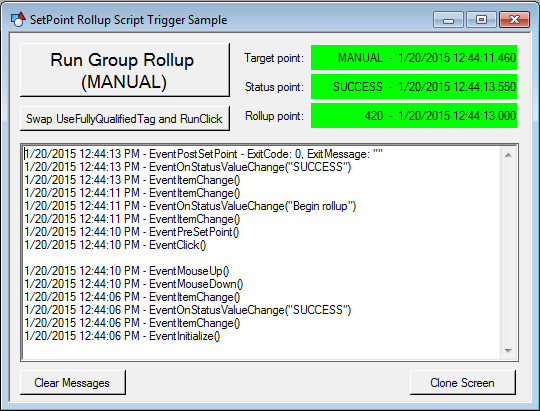 Run Group Rollup (MANUAL)